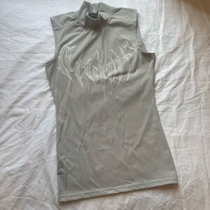 Breathedivinity Breathe Divinity Grey Tank Top Muscle Compression Shirt Large